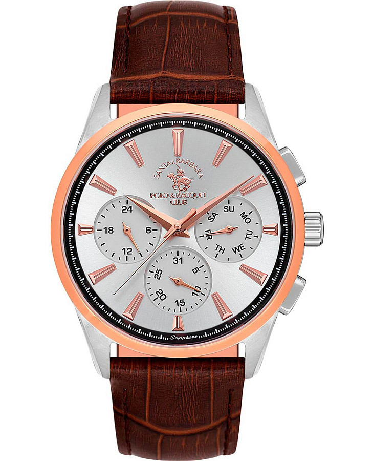 Часы Santa Barbara Polo & Racquet Club Noble SB.1.10543-2 — мужские, белый