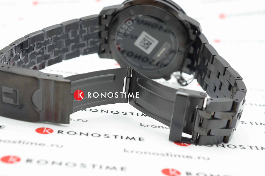 Часы Tissot PRC 200 Chronograph T114.417.33.057.00 — мужские, сталь c pvd покрытием