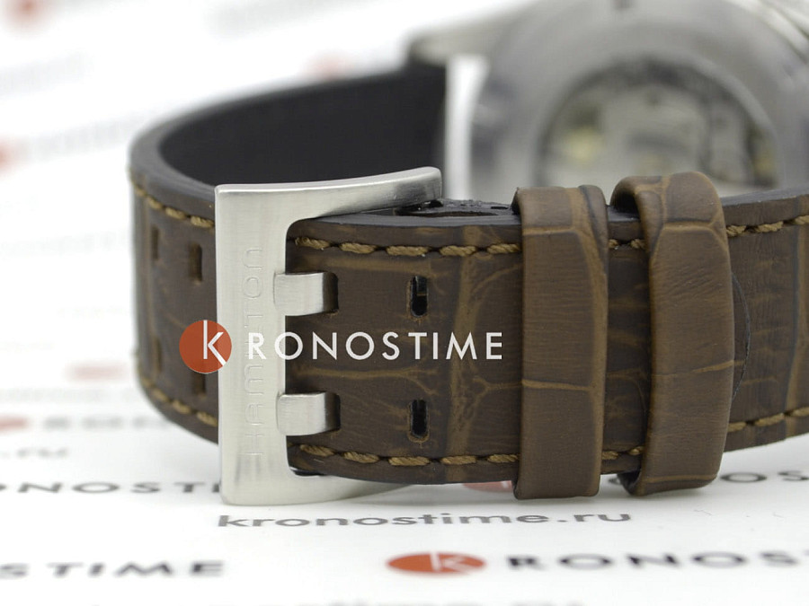 Часы Hamilton Khaki Aviation Converter H76615530 — кожаный, мужские