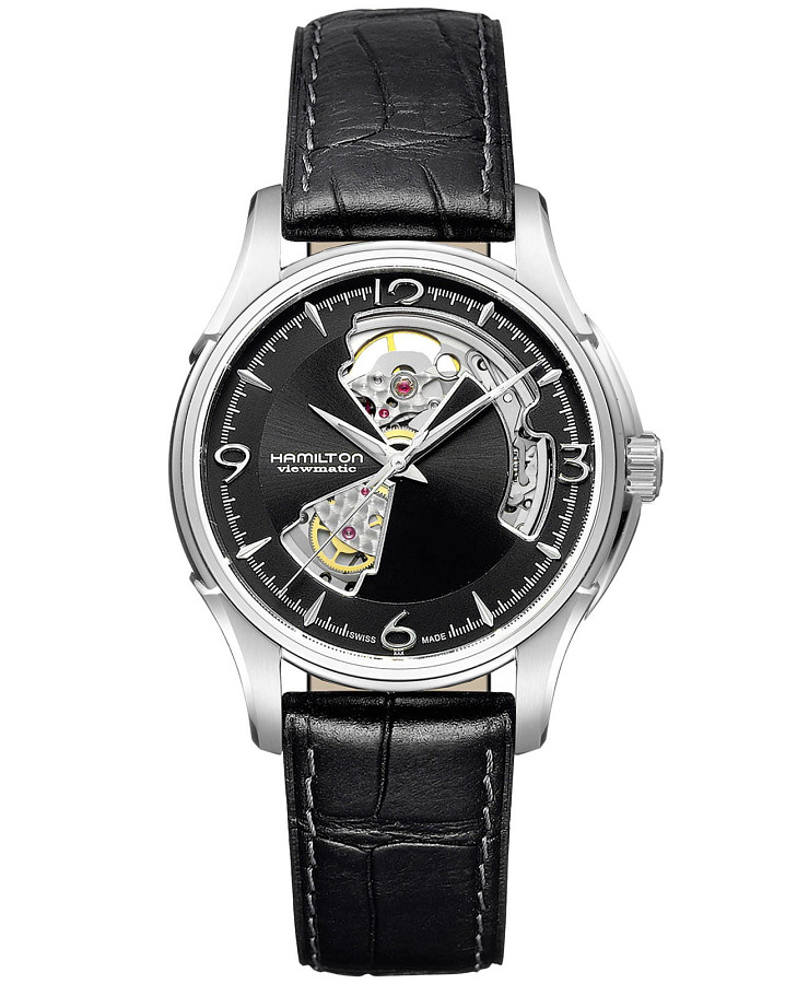 Часы Hamilton Jazzmaster Open Heart Auto H32565735 — мужские, черный