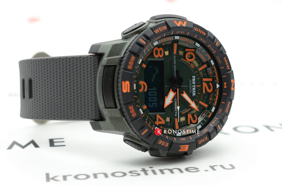 Часы Casio Pro Trek PRT-B50FE-3 — кварцевые, пластик
