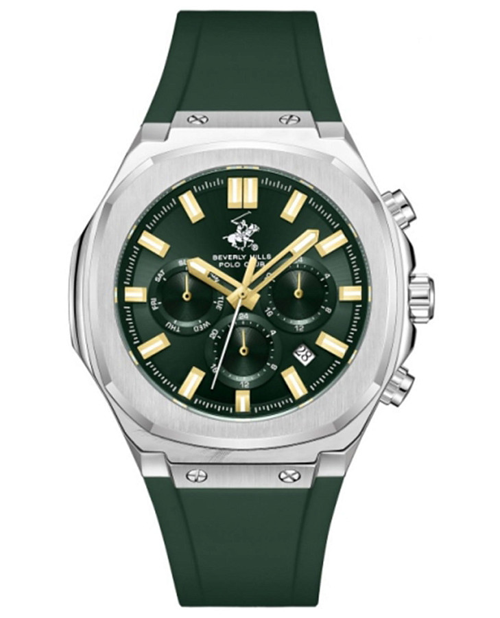 Часы Beverly Hills Polo Club BP3933X.375 — мужские, зеленый