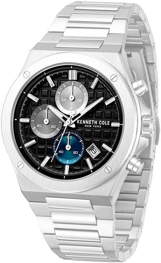 Часы Kenneth Cole Glenville KCWGI0100001 — кварцевые, сталь металл