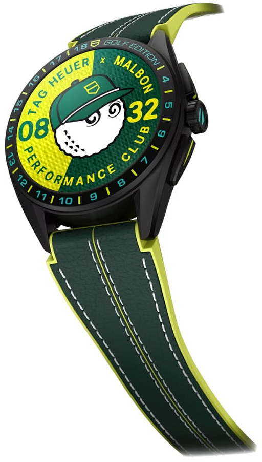 Часы TAG Heuer Connected Malbon Golf Edition SBR8A85.EB0338 — электронные, металл сталь