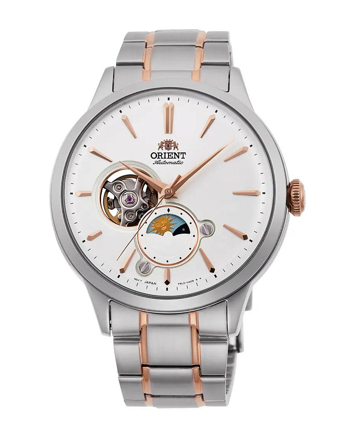 Часы Orient Sun & Moon RA-AS0101S (RN-AS0101S) — мужские, белый