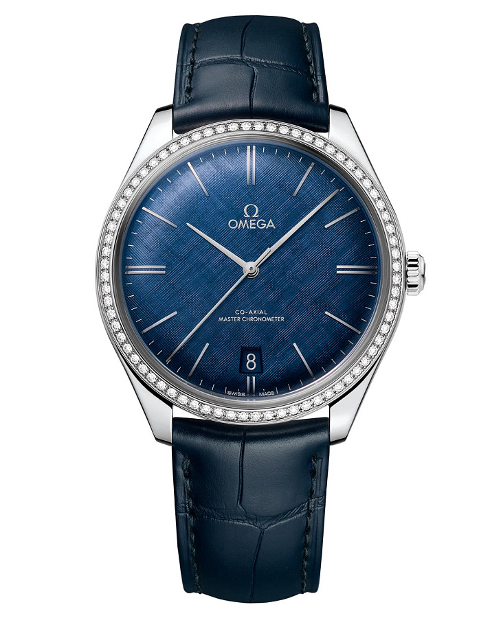 Часы Omega De Ville Tresor 435.18.40.21.03.001 — мужские, синий