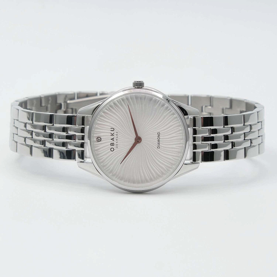 Часы Obaku Diamond V297LXCISC — нержавеющая сталь, женские