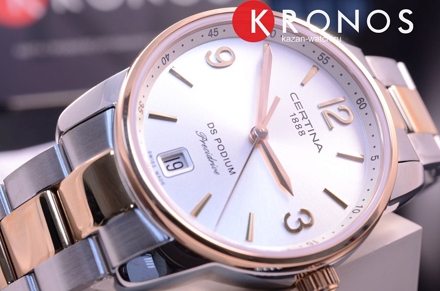 Часы Certina DS Podium Lady 33mm C034.210.22.037.00 — кварцевые, металл сталь