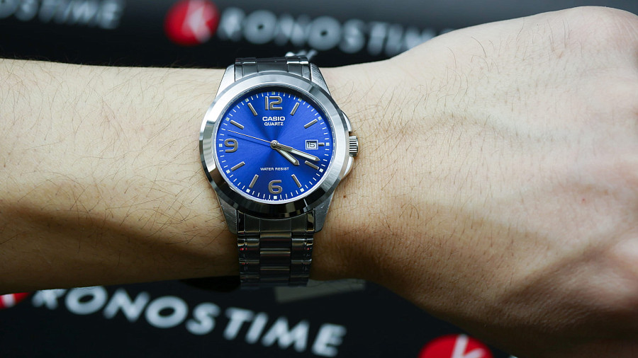 Часы Casio MTP-1259PD-2A — мужские, кварцевые