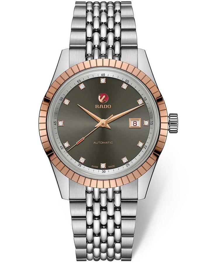 Часы Rado Hyperchrome Automatic Diamonds R33100703 — мужские, зеленый