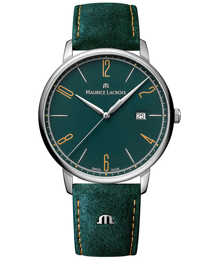 Часы Maurice Lacroix Eliros Date EL1118-SS001-620-5 — женские, зеленый