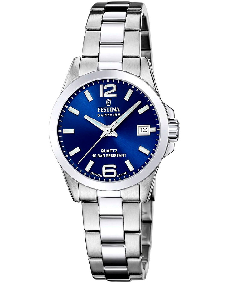 Часы Festina Swiss Made F20049/5 — женские, синий
