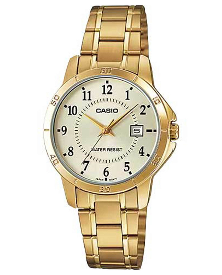 Часы Casio Collection LTP-V004G-9B — женские, шампань