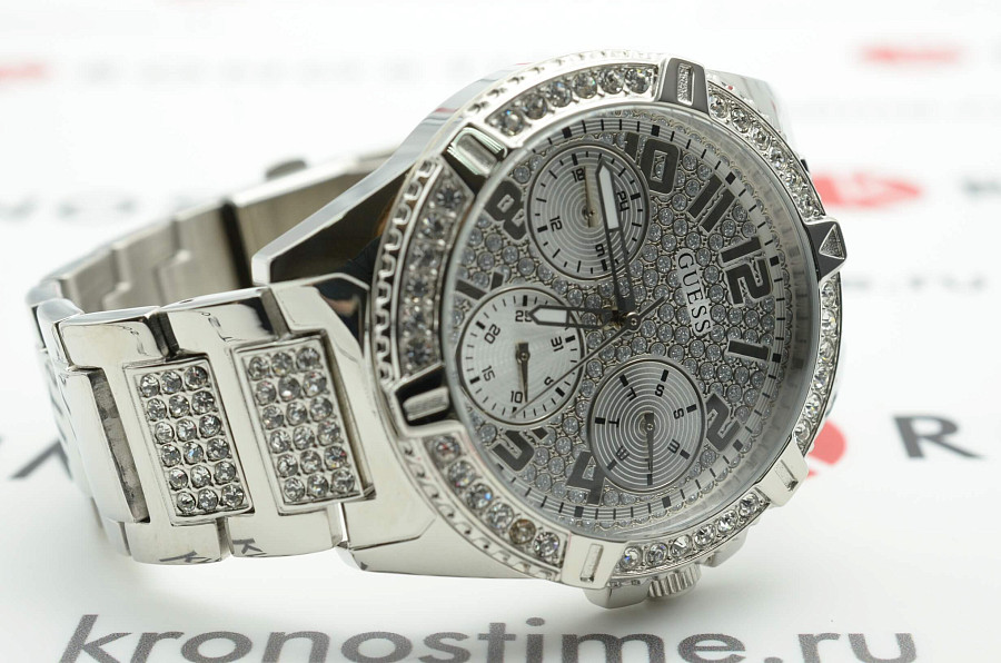 Часы Guess Sport Steel W1156L1 — кварцевые, сталь металл