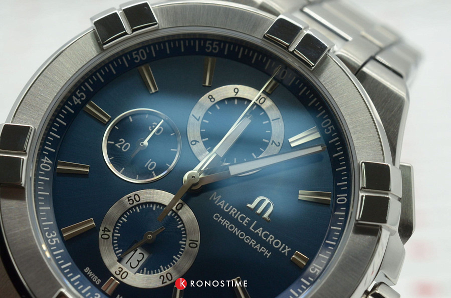 Часы Maurice Lacroix Aikon Chronograph AI1018-SS002-430-1 — сталь металл, Швейцария