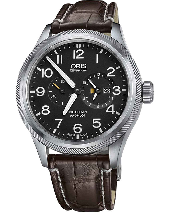 Часы Oris Big Crown 01 690 7735 4164-07 1 22 72FC — мужские, черный