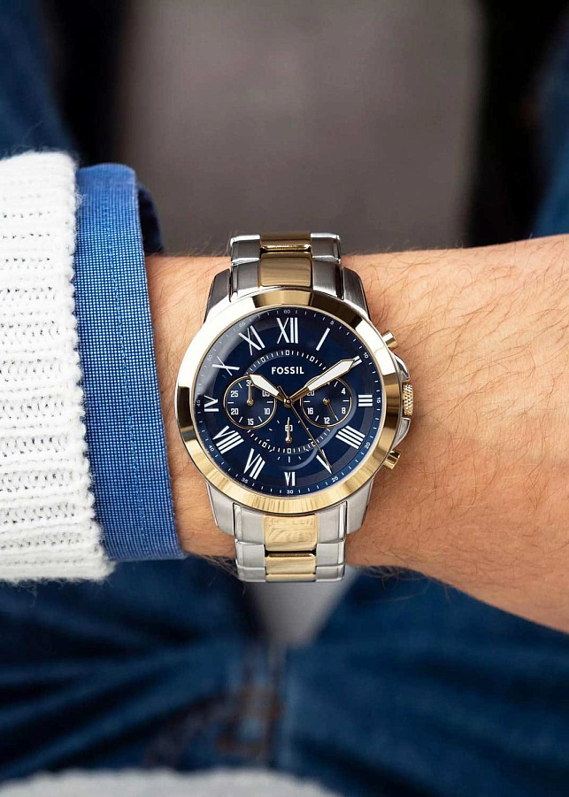 Часы Fossil Grant FS6132 — металл сталь, США
