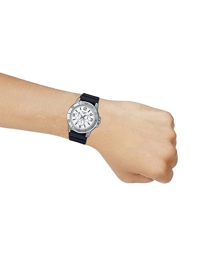 Часы Casio Collection MTP-VD300-7BUDF (MTP-VD300-7B) — кварцевые, металл сталь