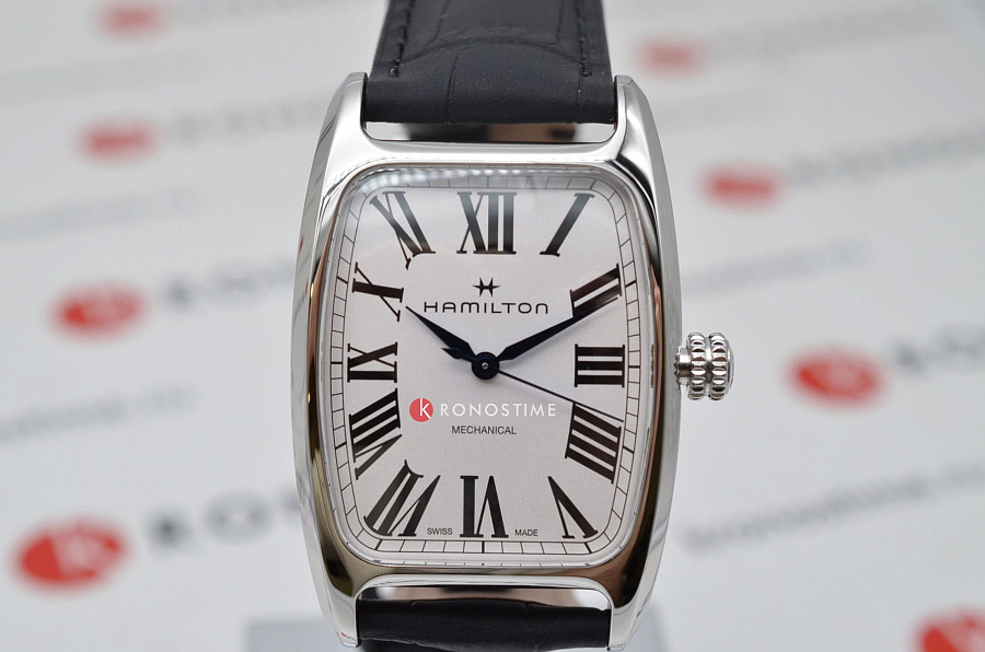 Часы Hamilton American Classic Boulton Quartz H13519711 — механические, металл сталь