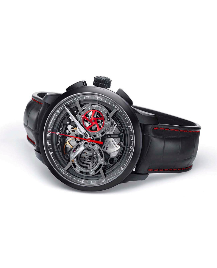 Часы Maurice Lacroix Masterpiece MP6028-PVB01-001-1 — механические, металл сталь