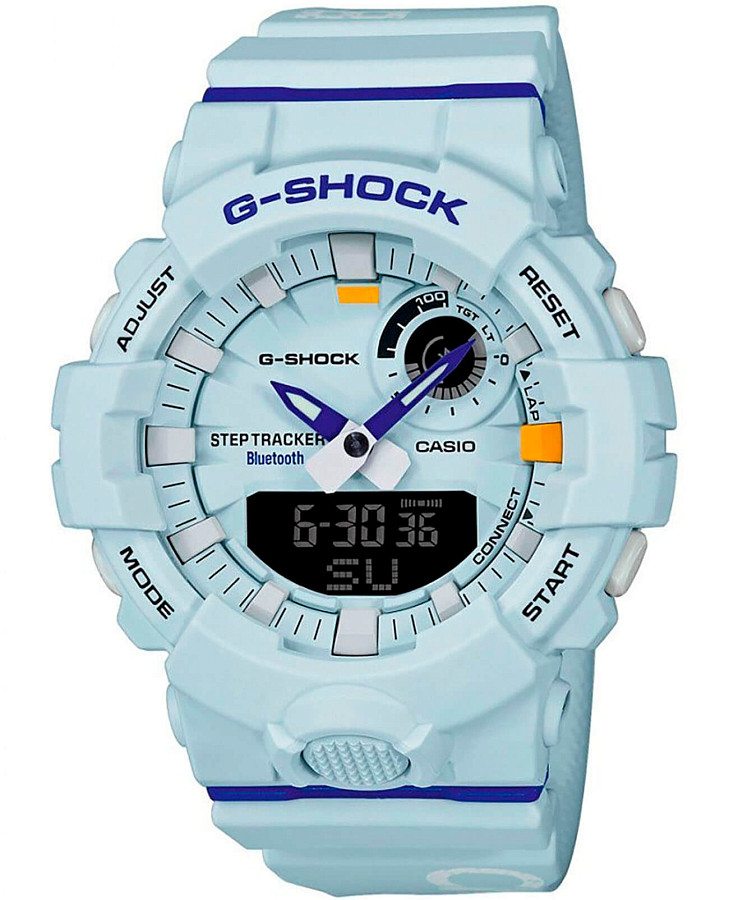 Часы Casio G-Shock GBA-800DG-7A — мужские, голубой
