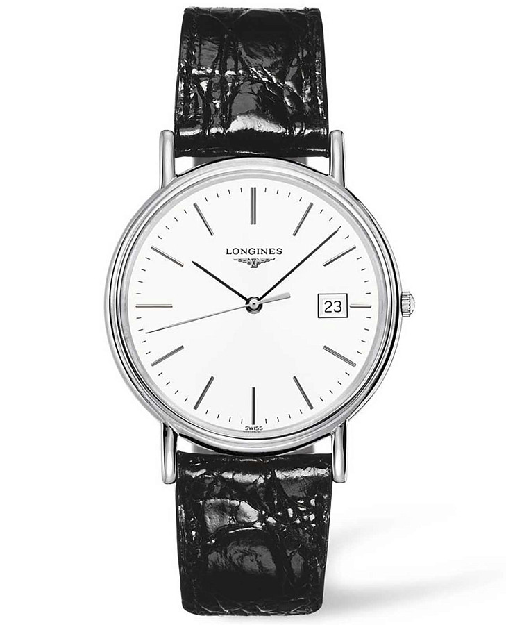 Часы Longines Presence L4.790.4.12.2 — женские, белый