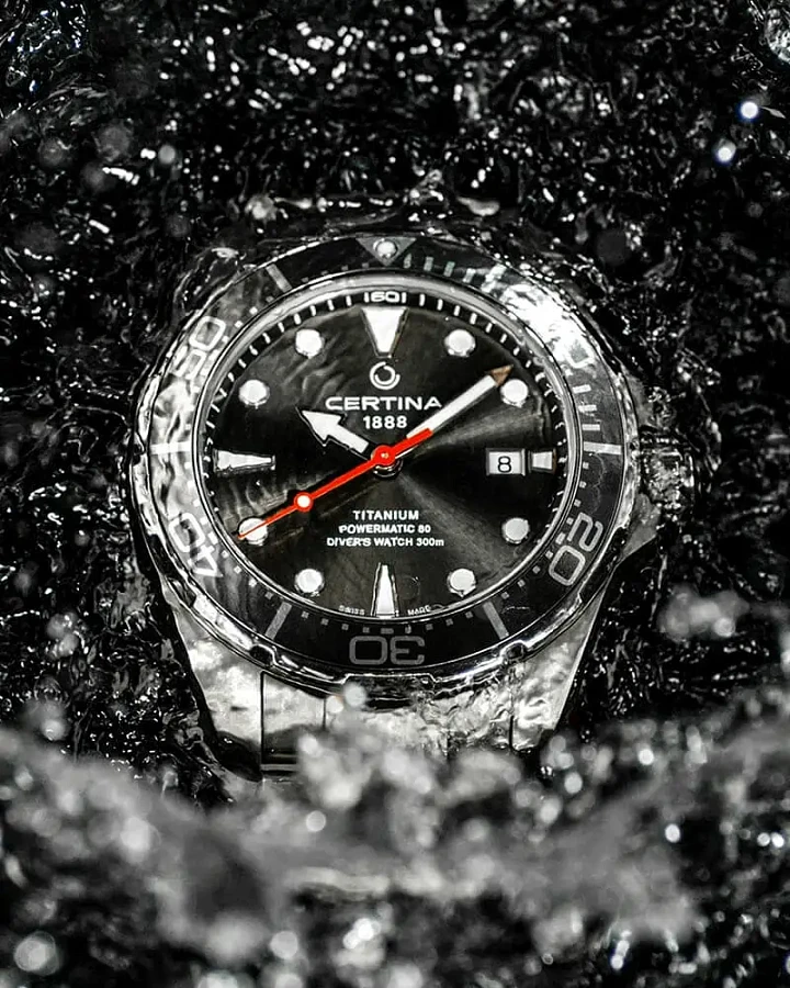Часы Certina DS Action Diver Powermatic 80 C032.407.44.081.00 — титан металл, титановый