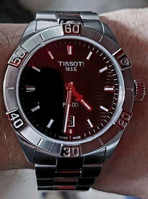 Фото покупателя: Швейцарские наручные часы Tissot PR 100 Sport Gent T101.610.11.051.00 с хронографом