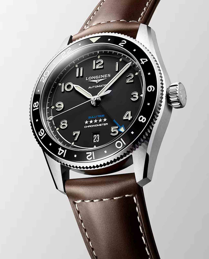 Часы Longines Spirit L3.802.4.53.2 — кожаный, мужские