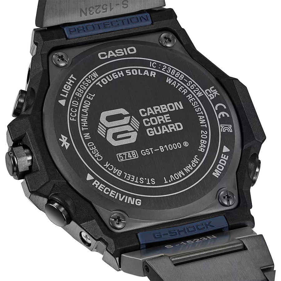 Часы Casio G-Shock G-Steel GST-B1000BD-2A — нержавеющая сталь с ip-покрытием, мужские