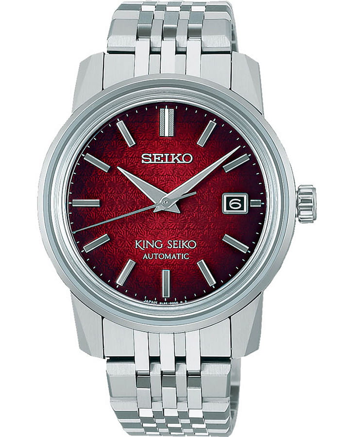 Часы Seiko King Seiko SJE103J1 — мужские, красный