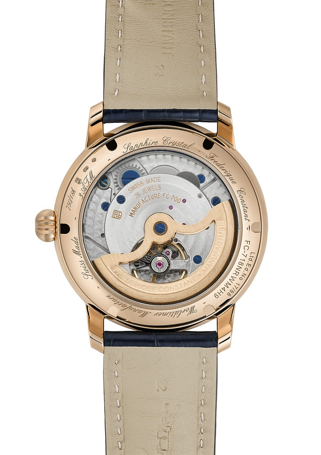 Часы Frederique Constant Worldtimer Manufacture FC-718NRWM4H9 — механические, металл сталь