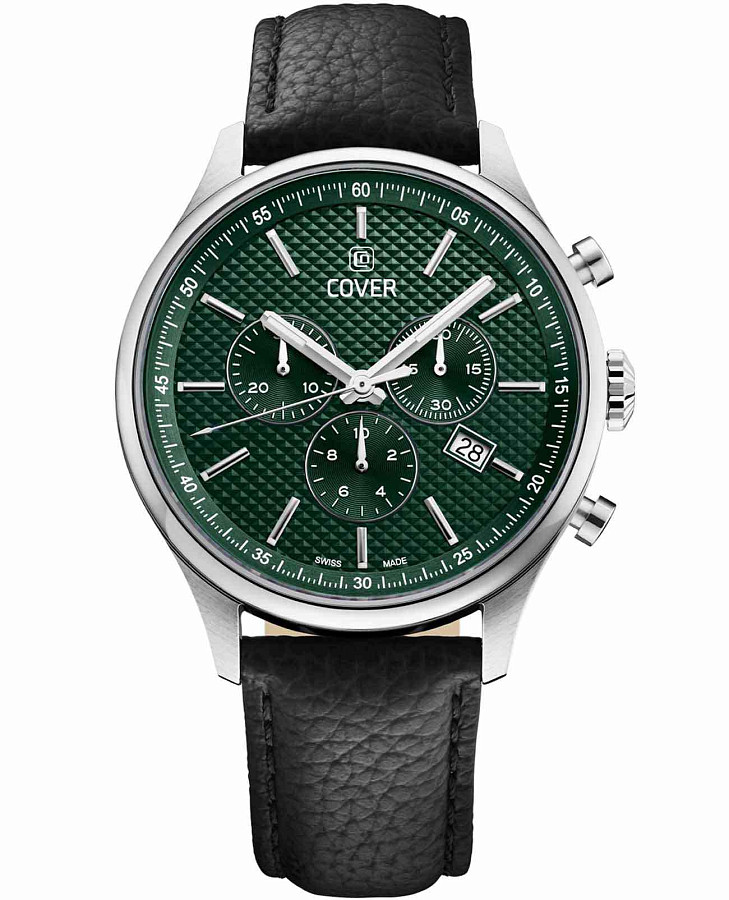 Часы Cover Chapman Chrono II CO220.07 — мужские, зеленый