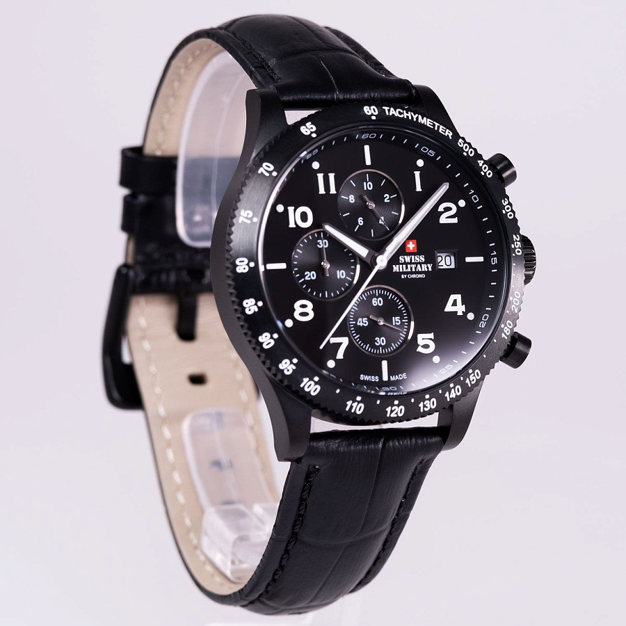 Часы Swiss Military by Chrono Sports SM34084.07 — кварцевые, металл сталь
