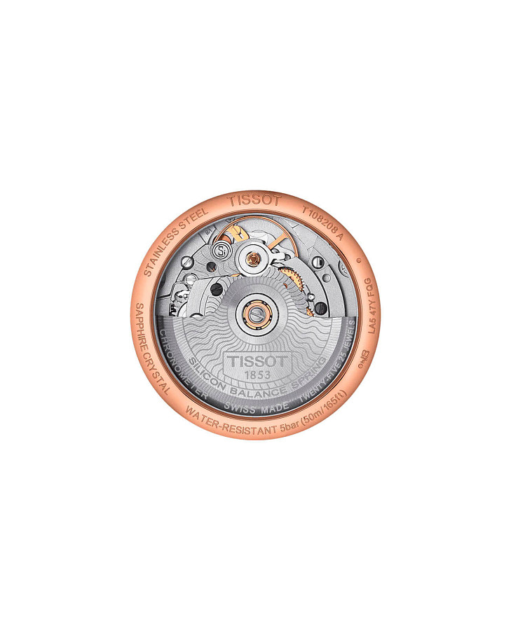 Часы Tissot Ballade Powermatic 80 COSC Lady T108.208.33.117.00 — механические, сталь металл