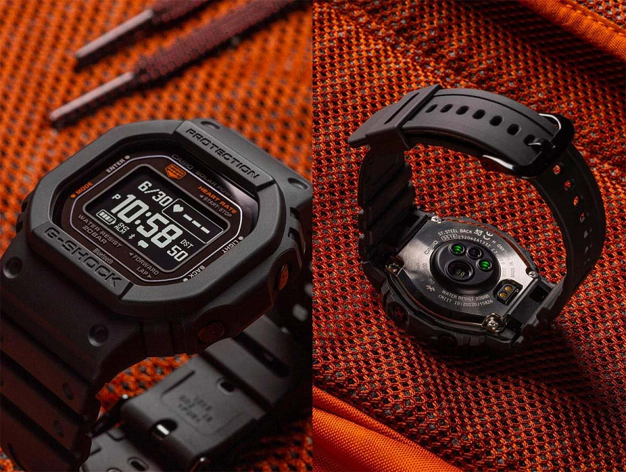 Часы Casio G-Shock DW-H5600-1DR — пластик, черный