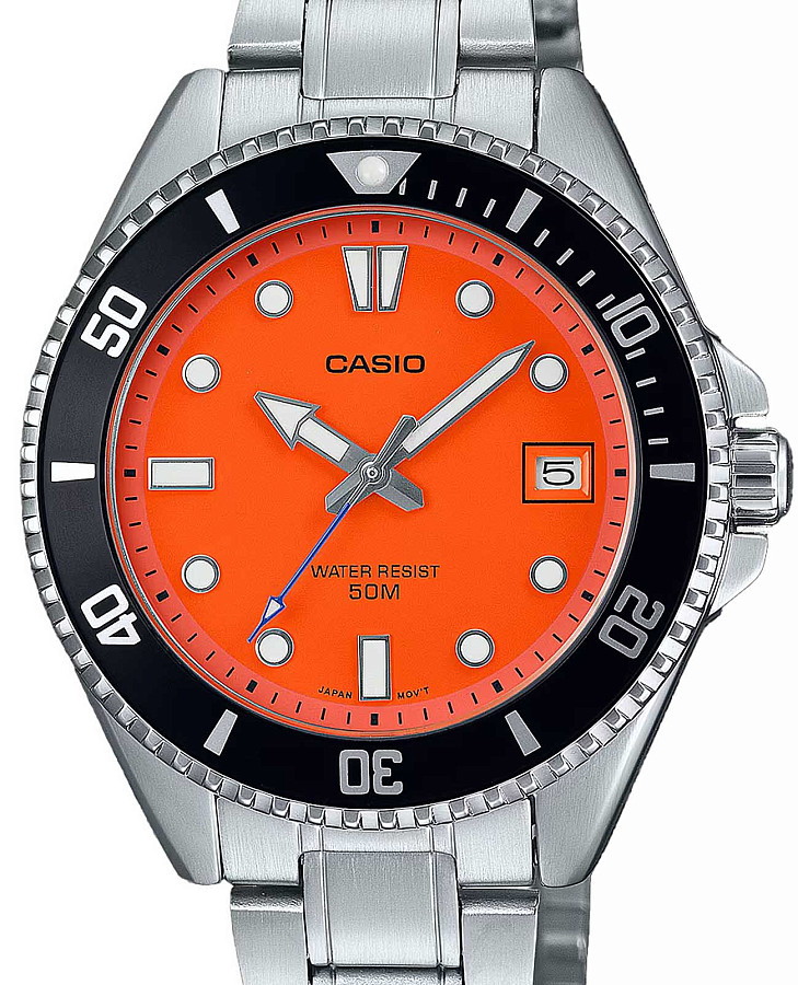 Часы Casio Collection MDV-10D-4A1VDF (MDV-10D-4A1) — кварцевые, сталь металл
