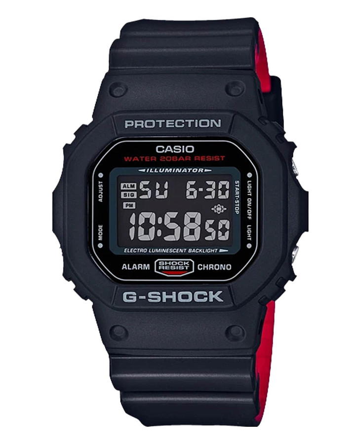 Часы Casio G-Shock DW-5600UHR-1 (DW-5600UHR-1DR) — мужские, антрацитовый