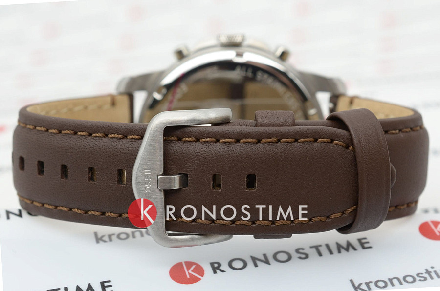 Часы Fossil Bannon FS4735 — кожа + текстиль, мужские