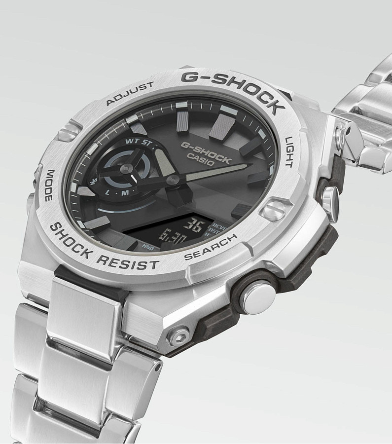 Часы Casio G-Shock GST-B500D-1A1DR (GST-B500D-1A1) — нержавеющая сталь, мужские