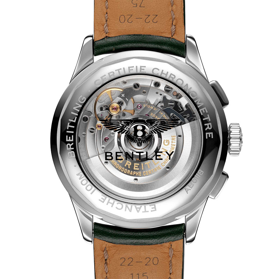 Часы Breitling Premier B01 Chronograph 42 Bentley British Racing Green AB0118A11L1X1 — кожаный, мужские