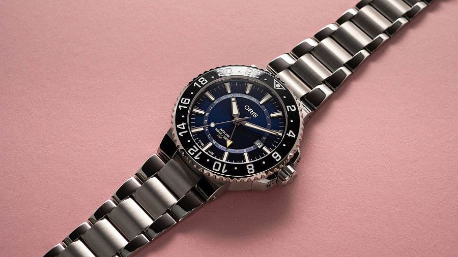 Часы Oris Aquis Gmt Date 01 798 7754 4135-07 8 24 05PEB — металл сталь, Швейцария
