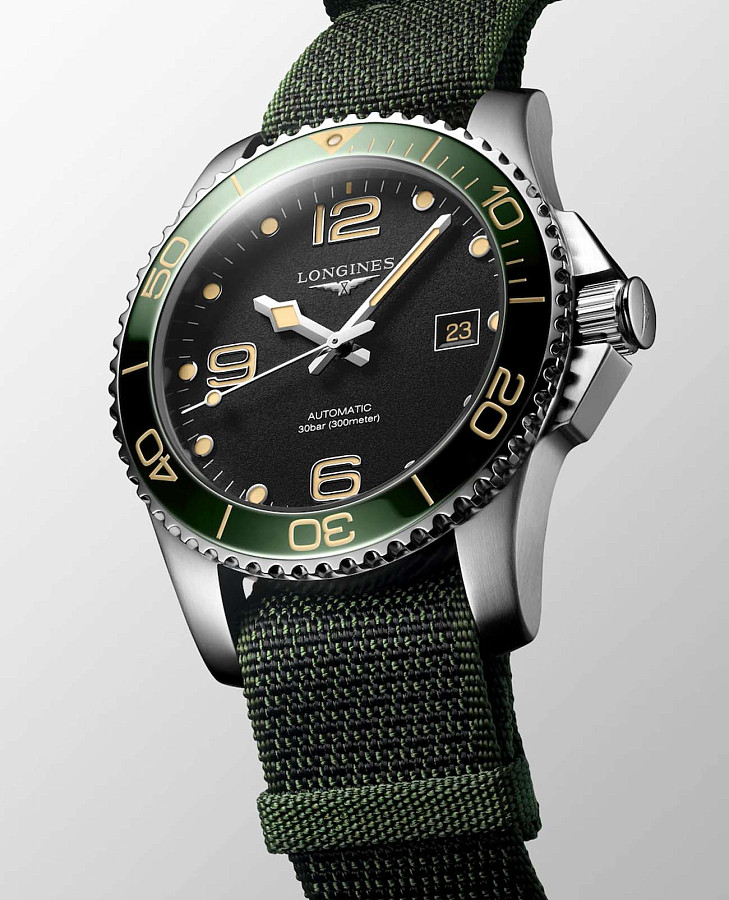 Часы Longines HydroConquest L3.781.4.05.2 — тканевый, мужские