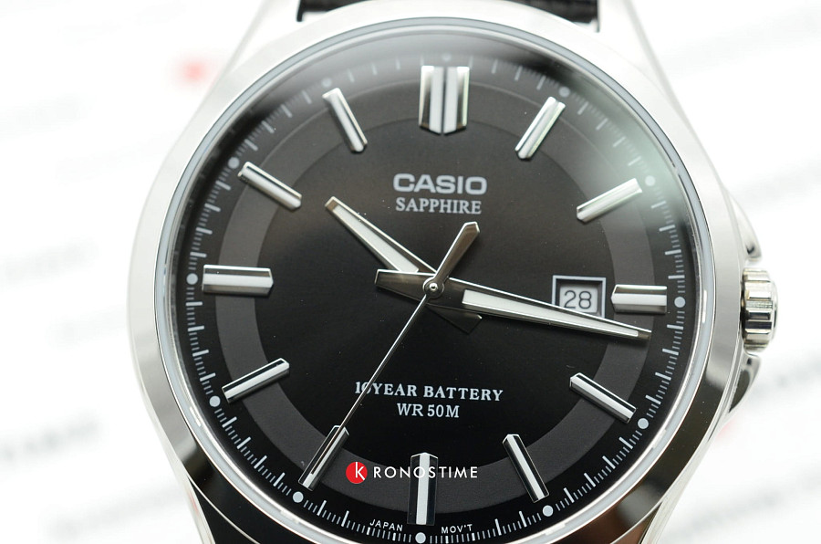Часы Casio Collection MTS-100L-1A — черный, сталь металл