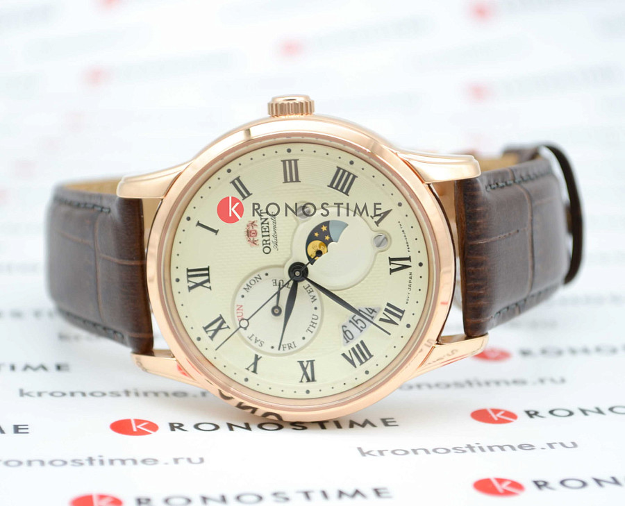 Часы Orient Sun & Moon RA-AK0007S (RN-AK0007S) — сталь металл, мужские, Япония