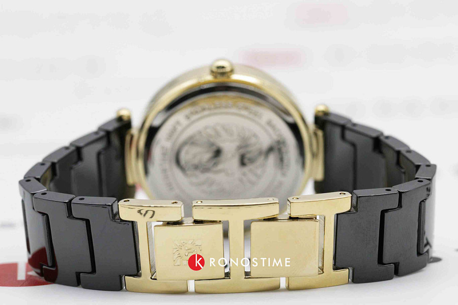 Часы Anne Klein Diamond 1018BKBK — черный, металл