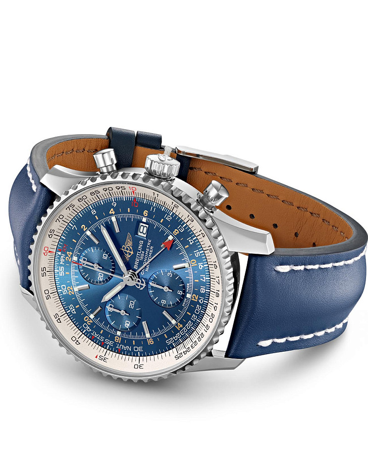 Часы Breitling Navitimer Chronograph GMT 46 A24322121C1X1 — сталь металл, Швейцария