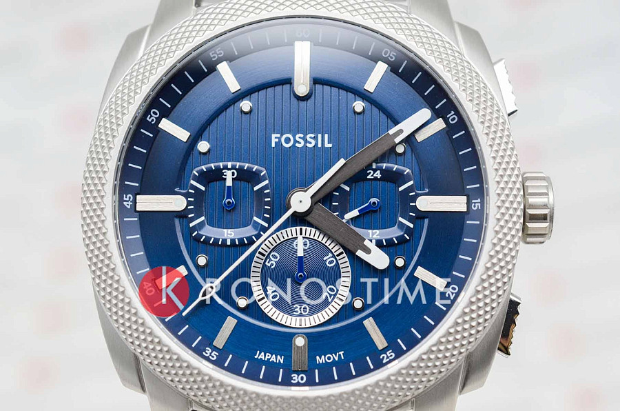 Часы Fossil Machine FS6096 — металл сталь, США