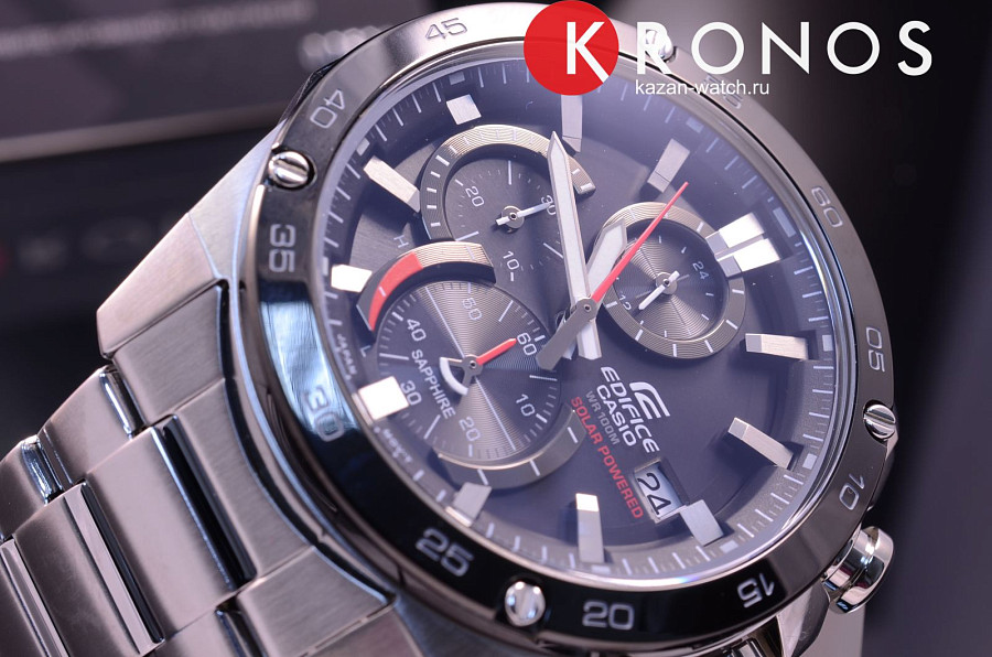 Часы Casio Edifice EFS-S500DB-1A — автокварц (кинетик), металл сталь
