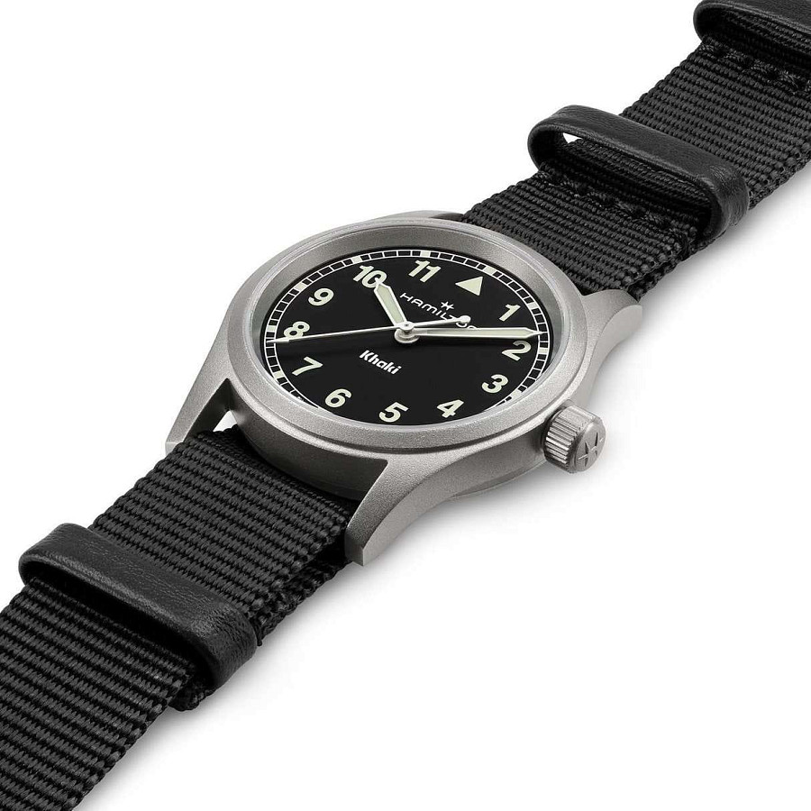 Часы Hamilton Khaki Field Quartz 33mm H69301430 — сталь, Швейцария